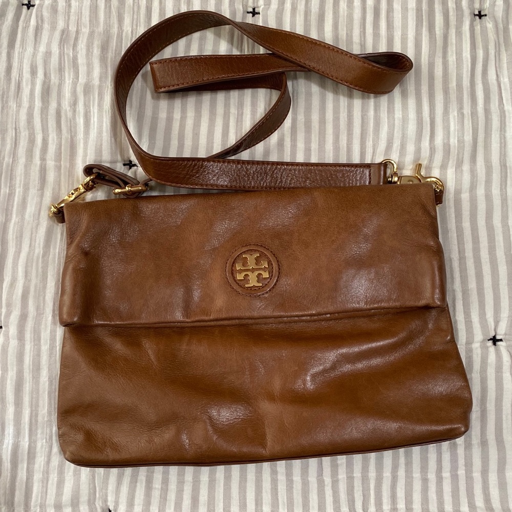 Tory Burch Dena Foldover Messenger Crossbody